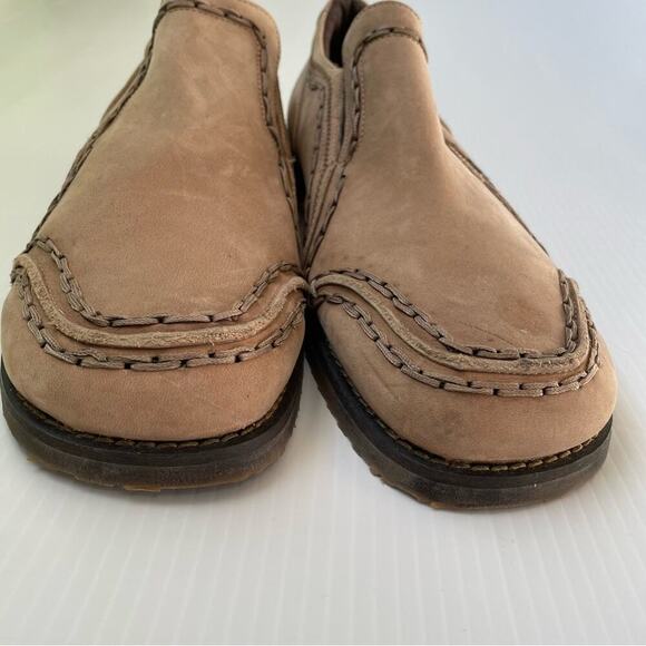 Bed/stu mens slip on leather loafer stitching detail size 13 tan - Picture 6 of 14